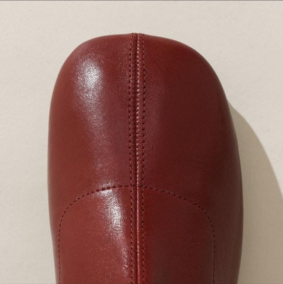 ME+EM Red Knee High Stretch Leather Boot 39 - Picture 8 of 16